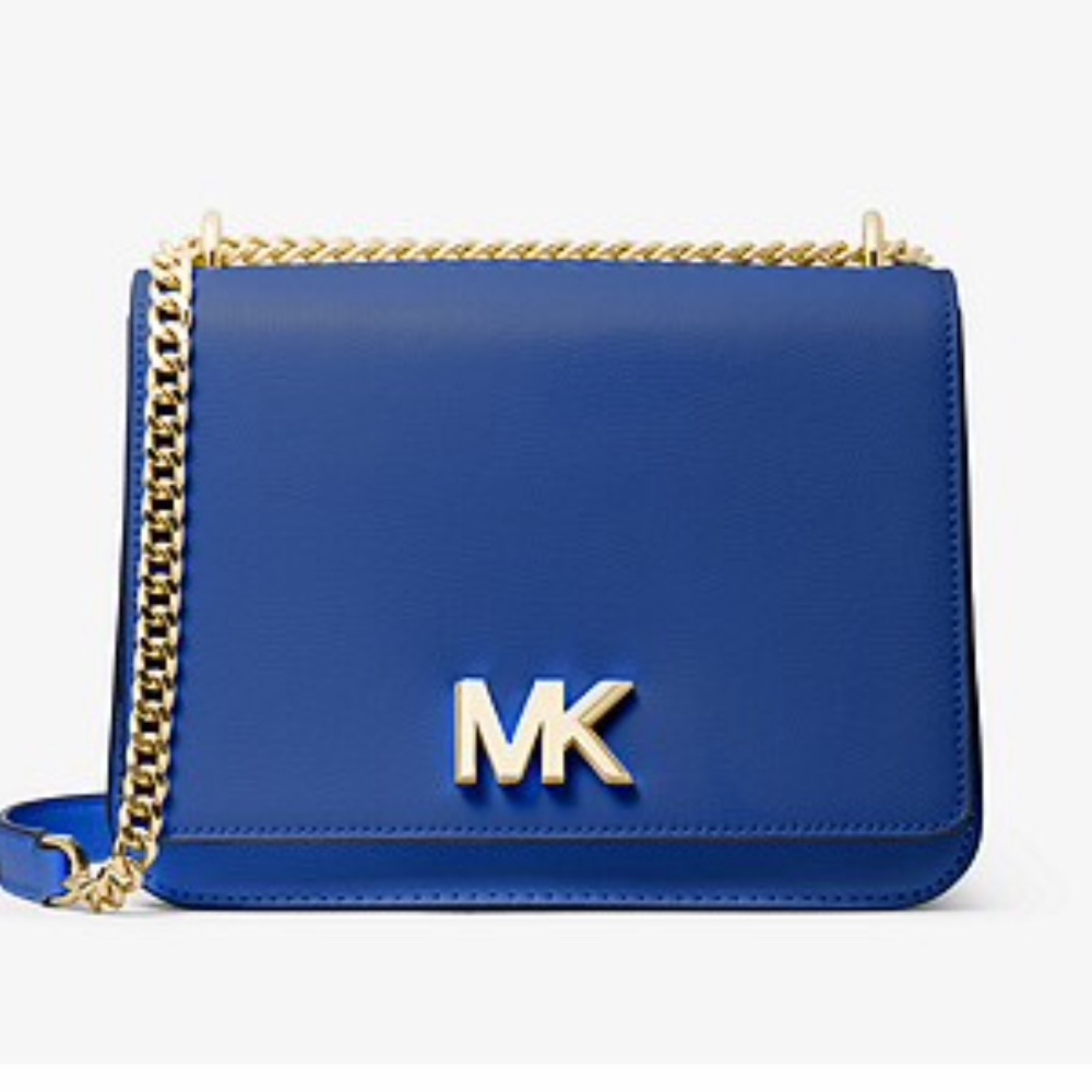 Michael Kors blue purse leather